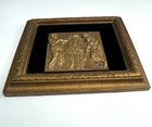Vintage Gold Framed Grecian Greek Roman Gods Wall Art Raised