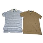 Vintage Y2k Polo Ralph Lauren Cotton Short Sleeve Polo Shirts Lot - Size Medium