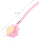 Tbestmax Loofah Back Scrubber Long Handle Shower Body Brush With Soft Mesh Spong