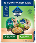 Blue Buffalo Divine Delights Gravy Variety Pack Dog Food Trays  3 5-oz  12 Count