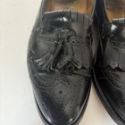 Johnson   Murphy Wingtip Black Leather Tassel Dress Shoes Size 8 Loafer