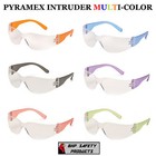 Intruder Mini Multi-color Safety Glasses - Clear Lens W assorted Temple Colors 