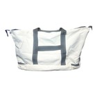 Nike White Tote Duffel Bag Gym Travel Sport Shoe Compartment Shoulder Strap