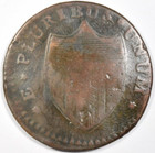 1786 New Jersey Colonial Copper   Narrow Shield Variety   Clear Readable Date 