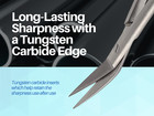 Dean Scissors 7  Double Curved Gold Plated With Tungsten Carbide Inserts Artman