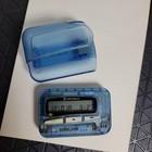         vintage Motorola Pager Wordline Flex Translucent Blue W case Rare  Working