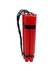 Fake Dynamite Prop Red Tnt 6 Stick Bundle Plastic Prank Gag Pretend Bomb Pack