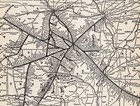 1902 Antique Frisco System Railway Map Vintage Railroad Map 2795