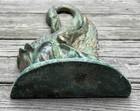 Antique Rare 19th Century Edwardian Brass Cast Swan Heavy Door Stop 14    Tall