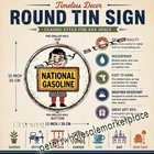 Gasoline National Gasoline Vintage Style Service Station Sign 12in