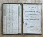  very Rare Holy Grail  J h  Colton s  1839  Map Of Iowa With The Guide Booklet 
