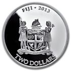 2013 Fiji Hawksbill Turtle Taku Silver 1 Oz  999  2 Coin Ngc Ms69