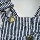 Vtg Oshkosh B   gosh Kids Denim Stripe Overalls Union Made Sanforized Railroad