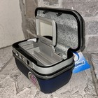 New Diplomat Iso 9001 Blue Travel Train Makeup Case Suitcase Luggage Vintage Nos
