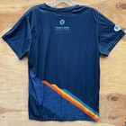 49th Annual Portland Marathon Event T Shirt Women   s Size Xl Short Sleeve Navy