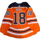 James Neal 2019-20 Game Worn Used Edmonton Oilers Hockey Jersey - Meigray Loa
