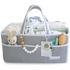 Baby Diaper Bag - Newborn Essentials Large Storage Bag - Baby Gift Basket