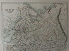 1897 Russia In Europe Original Antique Map By A   C Black