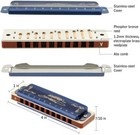 Easttop Harmonica Set Of 7 10holes Harp Mouth Organ Blues Diatonic Harmonica Set
