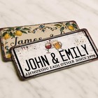 Custom Name Sign  Personalized Name Plate  Mediterranean Lemon Sign