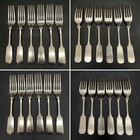 Gorham Old English Tipt 85pcs Sterling Silver Flatware For 12 Serving Pieces Box