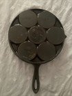 Griswold No 34 Cast Iron Plett Swedish Pancake Pan 2980 Euc