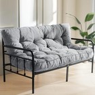  6  Futon Mattress Size  Tufted Futons Sofa Couch Bed With Full Dark Grey