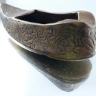 Vintage Small Brass Dutch Shoes Clog Souvenir From Holland Aged 50 Years Decor