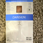 Danskin Ultrashimmery Footed Tights Toast Size B Style 1331 Solid