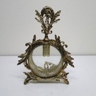 Vintage Matson Ormolu Gold Cherub Filigree 4pc Vanity Set Mirror Tray Box Bottle