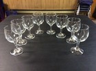 Set Of 8 Libbey Clear Glass Water wine Goblets 5-5 8 Inch High  excellent 