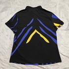 Jamie Sadock Womens Xl Golf Polo Black Purple Yellow Abstract 1 4 Zip Stretch