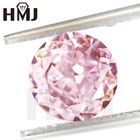 Round Pink Crushed Ice Cut Cz Loose Cubic Zirconia Stone Aaaaa Jewelry Gemstone