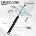 Usb Electric Lighter Dual Arc Cigarette Plasma Rechargeable Windproof Flameless