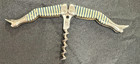 Vintage Celluloid Handle Pocket Corkscrew In The Shape Of A Ladies Leg