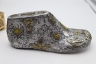 Carlos Inigo Robles Milagros Foot Tin Brass Mexico Shoe Vintage Sculpture