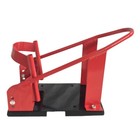 Adjustable Heavy Steel Motorcycle Wheel Chock Red
