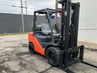2020  Toyota 6000 Lb Solid Pneumatic Forklift With Ss And 3 Stage Mast