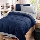Ultra-soft Twin Xl Comforter Set  5-piece Bed In A Bag  Oeko-tex  Navy   Grey