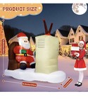 Christmas Inflatable Outdoor Decoration  6ft Inflatable Christmas Santa Claus   