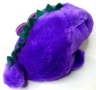 Vintage 1998 Swibco Puffkins Danny The Purple Dinosaur Bean Bag Stuffed Animal