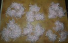 Lot Of 18 Silver Lurex Lt Pink Feather Boa Puffs Make Leotard Into A Costume 