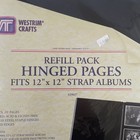 Westrim Crafts Refill Pack Hinged Pages 12  X 12  Black Pages Strap Albums