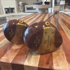 Vintage Cleveland Classic Persimmon Wood Set 3   5 Oil Hardened Tc-15 Lh Rare   