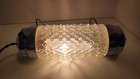 Vintage Art Deco Glass Torpedo Bullet Headboard Bed Reading Light Lamp Works 
