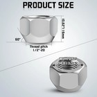 20 Pcs 1 2-20  Trailer Wheel 509 Lug Nuts   galvanized Trailer Lug Nuts Fit For 1 