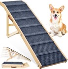 Pet Cat Dog Stair Ramp Adjustable Folding Wooden Ramp Steps For Bed Car M l Size