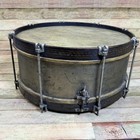 Antique Wooden Ornate Snare Drum Unknown Maker With Wooden Sticks