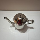 Vintage Wm Rogers 800 star Silver Plated Ornate 4 Footed Coffee teapot