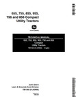 John Deere 655 755 855 955 756 856 Tractor Service Technical Manual Operator Pdf